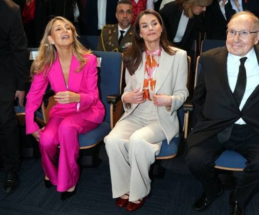 Spanish Queen Letizia and Yolanda Diaz attending 10 anniversary of Talento Joven in Madrid on Wednesday, 08 April 2026. Cordon Press 