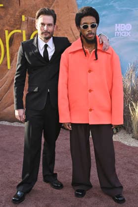Sam Levinson and Darrell Britt Gibson at the premiere of season 3 of the HBO series Euphoria at the TCL Chinese Theatre Los Angeles, 07 04 2026 Foto:xD.xStarbuckx xFuturexImagex euphoria_6527