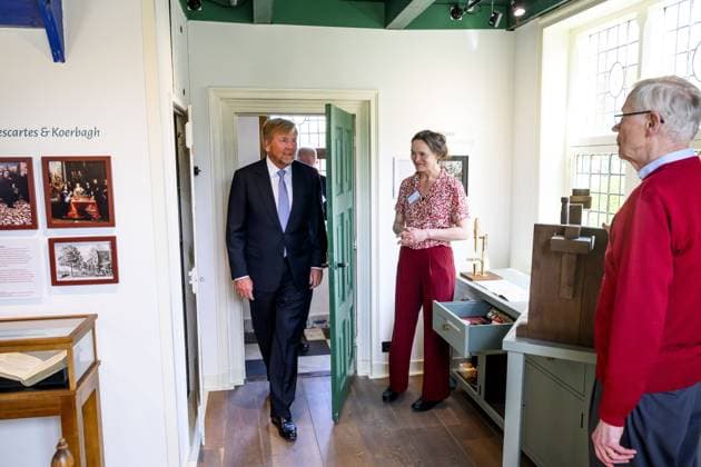 Rijnsburg, The Netherlands, 2026-04-08 13:22:00 RIJNSBURG, 16-12-2026, The Spinoza House King Willem Alexander opens the renovated museum The Spinoza House in Rijnsburg. The museum showcases the life and ideas of philosopher Baruch Spinoza. He moved into the house in 1661 and worked there on his *Ethics*, a philosophical work about God, nature, reason, and emotions. PHOTO: NL Beeld Patrick van Emst Credit: NL Beeld Patrick van Emst  Copyright: xx x