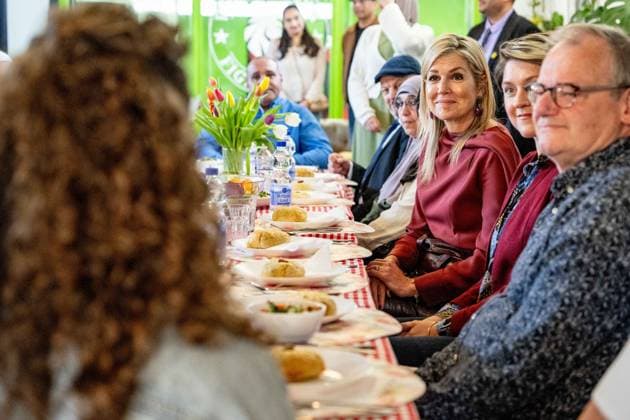 Queen Maxima visits the Amsterdam North community center. Amsterdam, the Netherlands. 08 Apr 2026 Queen Maxima visits De Bol community center. This community center receives support from the Oranjefonds, of which the queen is patroness of. Amsterdam The Netherlands  Copyright: xMischaxSchoemakerx