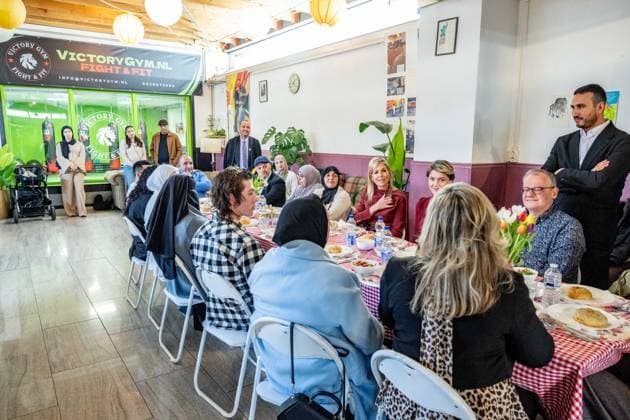 Queen Maxima visits the Amsterdam North community center. Amsterdam, the Netherlands. 08 Apr 2026 Queen Maxima visits De Bol community center. This community center receives support from the Oranjefonds, of which the queen is patroness of. Amsterdam The Netherlands  Copyright: xMischaxSchoemakerx