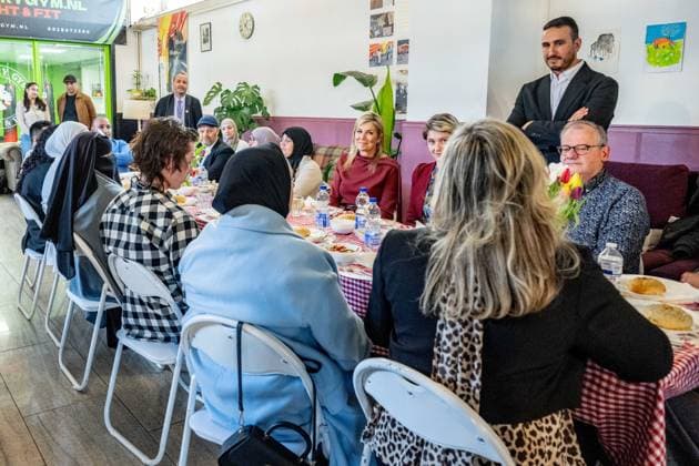 Queen Maxima visits the Amsterdam North community center. Amsterdam, the Netherlands. 08 Apr 2026 Queen Maxima visits De Bol community center. This community center receives support from the Oranjefonds, of which the queen is patroness of. Amsterdam The Netherlands  Copyright: xMischaxSchoemakerx