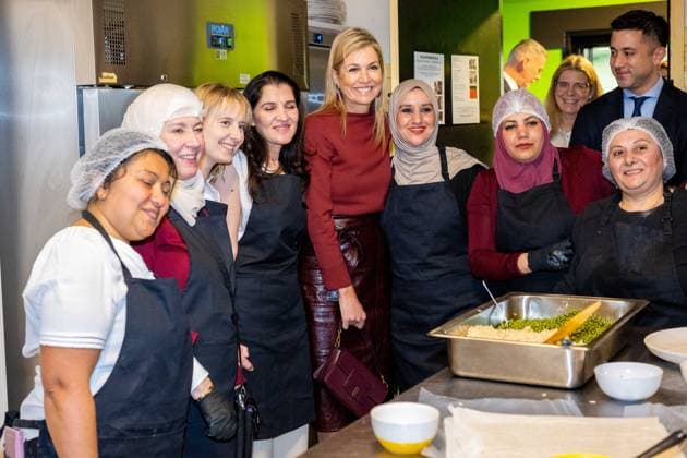 Queen Maxima visits the Amsterdam North community center. Amsterdam, the Netherlands. 08 Apr 2026 Queen Maxima visits De Bol community center. This community center receives support from the Oranjefonds, of which the queen is patroness of. Amsterdam The Netherlands  Copyright: xMischaxSchoemakerx