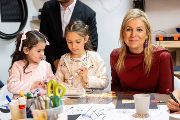 Queen Maxima visits the Amsterdam North community center. Amsterdam, the Netherlands. 08 Apr 2026 Queen Maxima visits De Bol community center. This community center receives support from the Oranjefonds, of which the queen is patroness of. Amsterdam The Netherlands  Copyright: xMischaxSchoemakerx