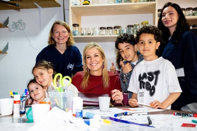 Queen Maxima visits the Amsterdam North community center. Amsterdam, the Netherlands. 08 Apr 2026 Queen Maxima visits De Bol community center. This community center receives support from the Oranjefonds, of which the queen is patroness of. Amsterdam The Netherlands  Copyright: xMischaxSchoemakerx