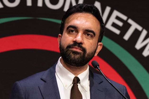 April 8, 2026, New York, New York, USA: Mayor Zohran Mamdani speaks during NAN Convention Day 1 celebrating 35th anniversary of National Action Network at Sheraton in New York, NY on April 8, 2026. New York USA  - ZUMAr339 20260408_znp_r339_008 Copyright: xLevxRadinx