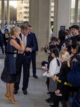 Den Haag, The Netherlands, 2026-04-08 18:32:02 THE HAGUE, 08-04-2026, Royal Conservatory. King Willem Alexander and Queen Maxima attend the anniversary performance celebrating the 200th anniversary of the Royal Conservatory in The Hague. During the evening, they also speak with teachers and students, and afterwards they meet involved students and artists. PHOTO: NLBeeld POOL Albert Nieboer Credit: NL Beeld Patrick van Emst  Copyright: xx x