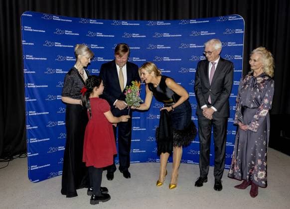 Den Haag, The Netherlands, 2026-04-08 18:33:18 THE HAGUE, 08-04-2026, Royal Conservatory. King Willem Alexander and Queen Maxima attend the anniversary performance celebrating the 200th anniversary of the Royal Conservatory in The Hague. During the evening, they also speak with teachers and students, and afterwards they meet involved students and artists. PHOTO: NLBeeld POOL Albert Nieboer Credit: NL Beeld Patrick van Emst  Copyright: xx x