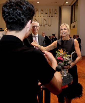 Den Haag, The Netherlands, 2026-04-08 20:07:45 THE HAGUE, 08-04-2026, Royal Conservatory. King Willem Alexander and Queen Maxima attend the anniversary performance celebrating the 200th anniversary of the Royal Conservatory in The Hague. During the evening, they also speak with teachers and students, and afterwards they meet involved students and artists. PHOTO: NLBeeld POOL Albert Nieboer Credit: NL Beeld Patrick van Emst  Copyright: xx x