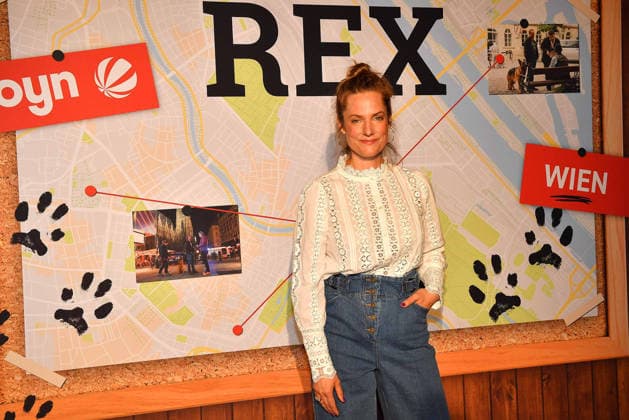 Marie Burchard at the premiere for the series start of Commissioner Rex on 8 04 2026 in the Astor Film Lounge in the ARRI cinema in Munich Premiere in Munich Commissioner Rex barks again on TV on Sat 1