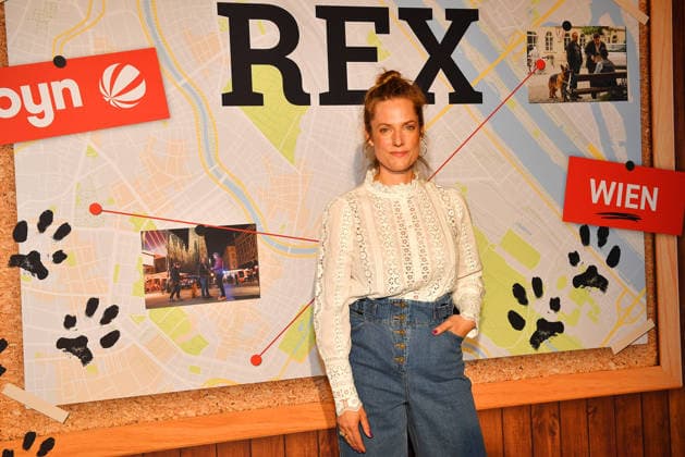 Marie Burchard at the premiere for the series start of Commissioner Rex on 8 04 2026 in the Astor Film Lounge in the ARRI cinema in Munich Premiere in Munich Commissioner Rex barks again on TV on Sat 1