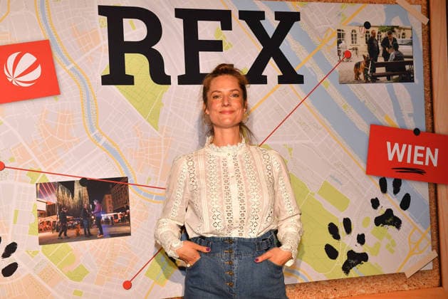 Marie Burchard at the premiere for the series start of Commissioner Rex on 8 04 2026 in the Astor Film Lounge in the ARRI cinema in Munich Premiere in Munich Commissioner Rex barks again on TV on Sat 1
