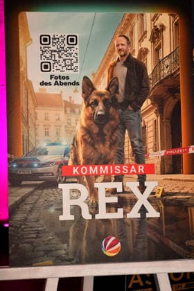 Premiere for the series start of Kommissar Rex on 8 04 2026 in the Astor Film Lounge in the ARRI cinema in Munich Premiere in Munich Kommissar Rex barks again on TV on Sat 1