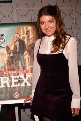 Lara Mandoki arrives at the Kommissar Rex Season Premiere at Astor Film Lounge on April 8, 2026 in Munich, Germany Kommissar Rex Season Premiere in Munich, Germany