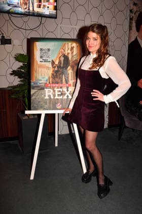 Lara Mandoki arrives at the Kommissar Rex Season Premiere at Astor Film Lounge on April 8, 2026 in Munich, Germany Kommissar Rex Season Premiere in Munich, Germany