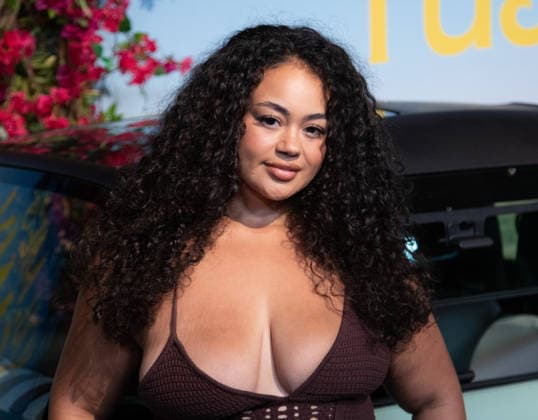 Phaith Montoya arrives on the red carpet at the premiere of You, Me & Tuscany at Jazz at Lincoln Center on Wednesday, April 8, 2026 in New York City.  NYP20260408503 SERENAxXUxNING