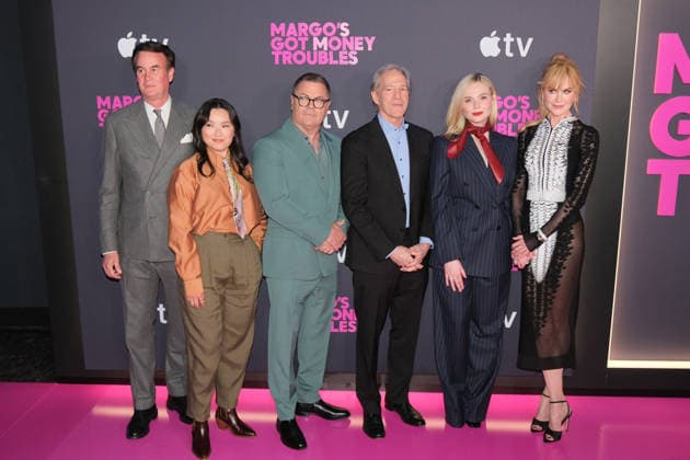 NEW YORK, NEW YORK APRIL 08 Zack Van Amburg, Thaddea Graham, Nick Offerman, David E Kelley, Elle Fanning and Nicole Kidman at Apple s Margo s Got Money Troubles premiere at Regal Union Square on April 08, 2026 in New York City Credit Chris Gonzalez AdMedia 454871 2026 04 08  Copyright: xAdMediax STAR_454871_014