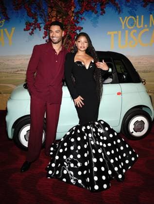 RegÃ©-Jean Page, Halle Bailey at arrivals for YOU, ME & TUSCANY Premiere, Jazz At Lincoln Center, New York, NY, April 08, 2026. Photo By: Kristin Callahan Everett Collection YOU, ME & TUSCANY Premiere PUBLICATIONXNOTxINxCANxCHNxFRAxITAxJPNxNORxPOLxRUSxESPxUKxUSA