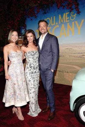 Kristin N. Engle, Kat Coiro, Ryan Engle at arrivals for YOU, ME & TUSCANY Premiere, Jazz At Lincoln Center, New York, NY, April 08, 2026. Photo By: Kristin Callahan Everett Collection YOU, ME & TUSCANY Premiere PUBLICATIONXNOTxINxCANxCHNxFRAxITAxJPNxNORxPOLxRUSxESPxUKxUSA