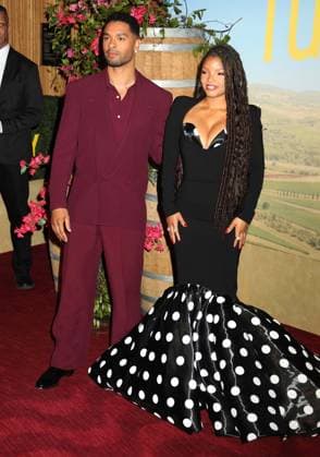 April 8, 2026, New York, New York, USA: Actors REGE-JEAN PAGE and HALLE BAILEY seen at the New York premiere of You, Me and Tuscany held at Jazz at Lincoln Center. New York USA  - ZUMAk03_ 20260408_zaf_k03_069 Copyright: xNancyxKaszermanx