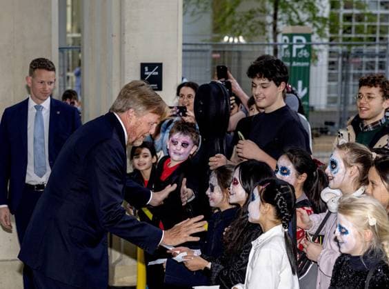 Royal Couple Attends 200th Anniversary Performance - The Hague Royal Conservatory. King Willem Alexander and Queen Máxima attend the anniversary performance celebrating the 200th anniversary of the Royal Conservatory in The Hague. During the evening, they also speak with teachers and students, and afterwards they meet involved students and artists. The Hague, Netherlands on April 8, 2026. Photo by Bruno Press ABACAPRESS.COM The Hague Netherlands  Copyright: xBrunoxPress ABACAx