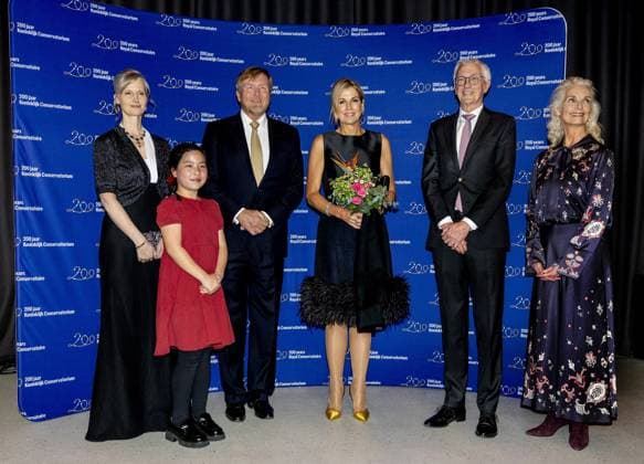 Royal Couple Attends 200th Anniversary Performance - The Hague Royal Conservatory. King Willem Alexander and Queen Máxima attend the anniversary performance celebrating the 200th anniversary of the Royal Conservatory in The Hague. During the evening, they also speak with teachers and students, and afterwards they meet involved students and artists. The Hague, Netherlands on April 8, 2026. Photo by Bruno Press ABACAPRESS.COM The Hague Netherlands  Copyright: xBrunoxPress ABACAx
