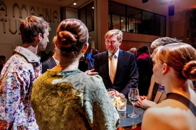 Royal Couple Attends 200th Anniversary Performance - The Hague Royal Conservatory. King Willem Alexander and Queen Máxima attend the anniversary performance celebrating the 200th anniversary of the Royal Conservatory in The Hague. During the evening, they also speak with teachers and students, and afterwards they meet involved students and artists. The Hague, Netherlands on April 8, 2026. Photo by Bruno Press ABACAPRESS.COM The Hague Netherlands  Copyright: xBrunoxPress ABACAx