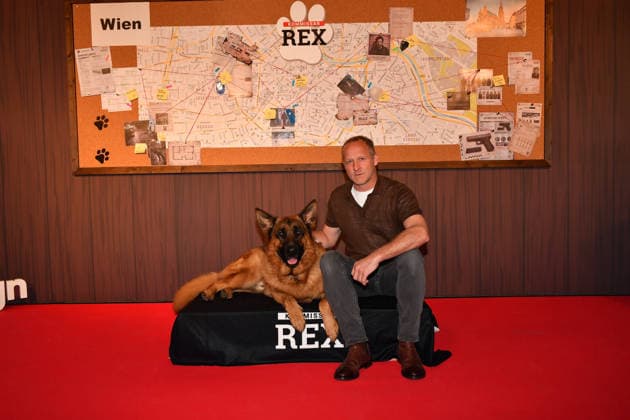 Maximilian Brückner Commissioner Rex Photocall Astor Lounge Munich 08 April 2026