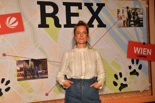 Marie Burchard Commissioner Rex Photocall Astor Lounge Munich 08 April 2026