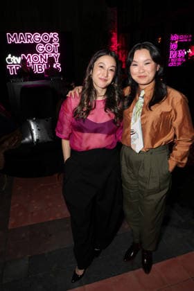 Global Premiere of the upcoming Apple TV series Margo™s Got Money Troubles - After Party at The Bowery Hotel. The series debuts globally on Apple TV on Wednesday April 15, 2026 Featuring: Meghann Fahy (R) with Guest Where: New York, New York, United States When: 08 Apr 2026 Credit: Marion Curtis StarPix for Apple TV INSTARimages EDITORIAL USE ONLY. NOT FOR USE BY NEWSPAPERS BASED IN THE UK. Copyright: xx instar55605854