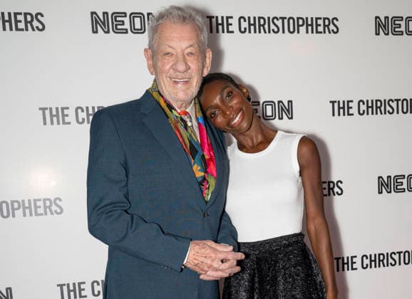 April 8, 2026, New York, New York, USA: SIR IAN MCKELLEN and MICHAELA COEL attend The Christophers premiere at Metrograph in New York. 8 April 2026 New York USA  - ZUMAa265 20260408_zep_a265_028 Copyright: xEricxAcquayex