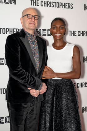 April 8, 2026, New York, New York, USA: STEVEN SODERBERGH and MICHAELA COEL attend The Christophers premiere at Metrograph in New York. 8 April 2026 New York USA  - ZUMAa265 20260408_zep_a265_047 Copyright: xEricxAcquayex