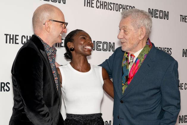 April 8, 2026, New York, New York, USA: STEVEN SODERBERGH, MICHAELA COEL and SIR IAN MCKELLEN attend The Christophers premiere at Metrograph in New York. 8 April 2026 New York USA  - ZUMAa265 20260408_zep_a265_049 Copyright: xEricxAcquayex