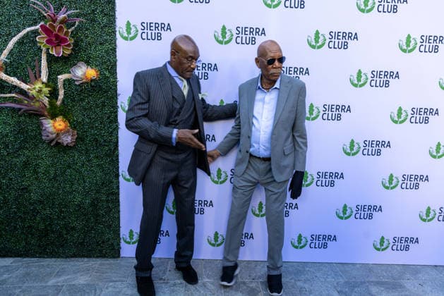 April 8, 2026, Los Angeles, California, USA: American Movie Star MORGAN FREEMAN, 88, and SinnerÃ¢â‚¬â ¢s Actor DELROY LINDO, 73, pose together on the Red Carpet at the Skirball Cultural Center in Los Angeles, California before the Sierra Club TrailblazerÃ¢â‚¬â ¢s Ball. FREEMAN will receive the Sierra ClubÃ¢â‚¬â ¢s Visionary Award for his support of the environment. Los Angeles USA  - ZUMAk144 20260408_znp_k144_082 Copyright: xAmyxKatzx