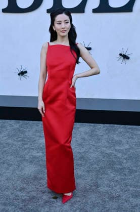 Cast member Seoyeon Jang attends Netflix s dark comedy TV series Beef at the Egyptian Theatre in the Hollywood section of Los Angeles on Wednesday, April 8, 2026. Storyline: Road rage ensues after a parking-lot incident, resulting in a bitter feud between the two antagonists. The vendetta between them and the lengths they ll go to in order to wreak revenge on each other spirals out of control, jeopardizing everything and everyone in their lives.  LAP2026040851 JIMxRUYMEN