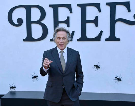 Cast member William Fichtner attends Netflix s dark comedy TV series Beef at the Egyptian Theatre in the Hollywood section of Los Angeles on Wednesday, April 8, 2026. Storyline: Road rage ensues after a parking-lot incident, resulting in a bitter feud between the two antagonists. The vendetta between them and the lengths they ll go to in order to wreak revenge on each other spirals out of control, jeopardizing everything and everyone in their lives.  LAP2026040844 JIMxRUYMEN