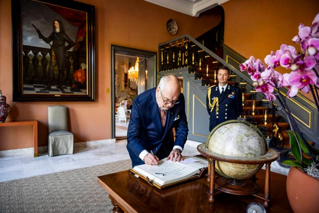 09-04-2026 HtB President Alar Karis of Estonia at palace Huis ten Bosch in The Hague. Â  Copyright: xPPEx