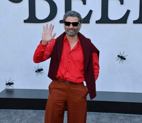 Cast member Oscar Isaac attends Netflix s dark comedy TV series Beef at the Egyptian Theatre in the Hollywood section of Los Angeles on Wednesday, April 8, 2026. Storyline: Road rage ensues after a parking-lot incident, resulting in a bitter feud between the two antagonists. The vendetta between them and the lengths they ll go to in order to wreak revenge on each other spirals out of control, jeopardizing everything and everyone in their lives.  LAP2026040818 JIMxRUYMEN