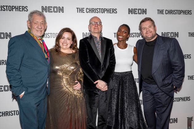 April 8, 2026, New York, New York, USA: SIR IAN MCKELLEN, JESSICA GUNNING, STEVEN SODERBERGH, MICHAELA COEL and JAMES CORDEN attend The Christophers premiere at Metrograph in New York. 8 April 2026 New York USA  - ZUMAa265 20260408_zep_a265_069 Copyright: xEricxAcquayex