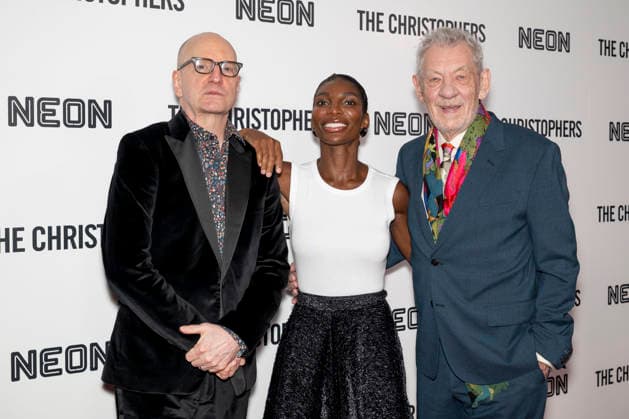 April 8, 2026, New York, New York, USA: STEVEN SODERBERGH, MICHAELA COEL and SIR IAN MCKELLEN attend The Christophers premiere at Metrograph in New York. 8 April 2026 New York USA - ZUMAa265 20260408_zep_a265_052 Copyright: xEricxAcquayex