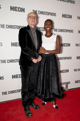 April 8, 2026, New York, New York, USA: STEVEN SODERBERGH and MICHAELA COEL attend The Christophers premiere at Metrograph in New York. 8 April 2026 New York USA - ZUMAa265 20260408_zep_a265_046 Copyright: xEricxAcquayex