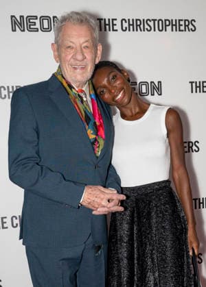 April 8, 2026, New York, New York, USA: SIR IAN MCKELLEN and MICHAELA COEL attend The Christophers premiere at Metrograph in New York. 8 April 2026 New York USA - ZUMAa265 20260408_zep_a265_030 Copyright: xEricxAcquayex