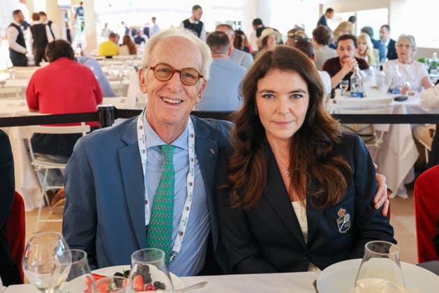 Mike Powers and Mélanie Antoinette de Massy President of the Monegasque Tennis Federation during the fifth day of the Rolex Monte Carlo Masters at the Monte Carlo Country Club in Monaco, on April 9, 2026 Claudia Albuquerque Bestimage Celebs during the fifth day of the Rolex Monte Carlo Masters at the Monte Carlo Country Club in Monaco, on April 9, 2026 Monte Carlo Monaco  Copyright: xClaudiaxAlbuquerquex xBestimagexClaudiaxAlbuquerquex xBestimagex