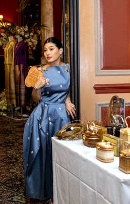 09-04-2026 Thailand Princess Sirivannavari Nariratana Rajakanya of Thailand during the presentation of a historic showcase, entitled CHUD THAI: Knowledge, Craftsmanship and Practices of the Thai National Costume, at Hotel Des Indes, the Hague. Â  Copyright: xPPEx