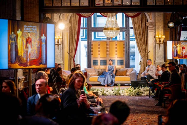 09-04-2026 Thailand Princess Sirivannavari Nariratana Rajakanya of Thailand during the presentation of a historic showcase, entitled CHUD THAI: Knowledge, Craftsmanship and Practices of the Thai National Costume, at Hotel Des Indes, the Hague. Â  Copyright: xPPEx