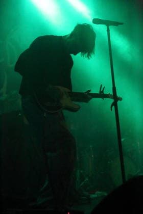 Joachim Liebens from the band The Haunted Youth at a concert at Hole 44 in Berlin, April 9, 2026 The Haunted Youth concert Berlin