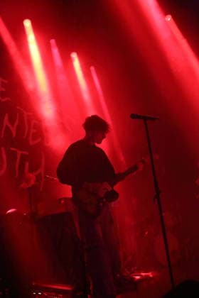 Joachim Liebens from the band The Haunted Youth at a concert at Hole 44 in Berlin, April 9, 2026 The Haunted Youth concert Berlin