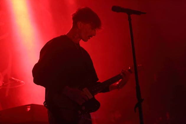 Joachim Liebens from the band The Haunted Youth at a concert at Hole 44 in Berlin, April 9, 2026 The Haunted Youth concert Berlin