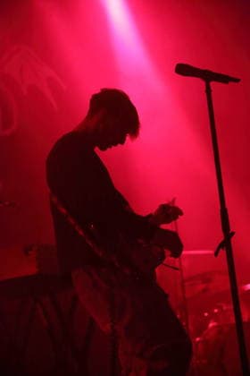 Joachim Liebens from the band The Haunted Youth at a concert at Hole 44 in Berlin, April 9, 2026 The Haunted Youth concert Berlin