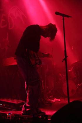 Joachim Liebens from the band The Haunted Youth at a concert at Hole 44 in Berlin, April 9, 2026 The Haunted Youth concert Berlin